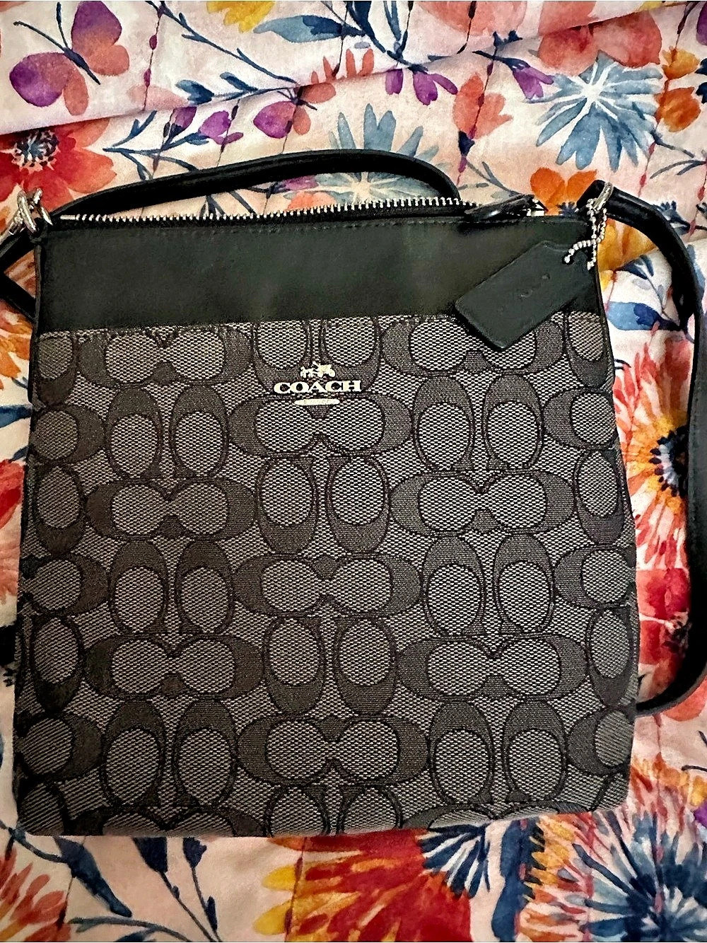 Coach Messico Top Handle Pouch / Signature Zip Top Crossbody Bag